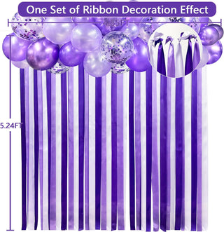 Purple Ombre Balloons and Hanging Ribbons Kit (43 pcs) 5