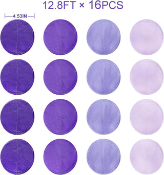 Lavender Theme Party Polka Dot Backdrop in Ombre Purple (205Ft) 6