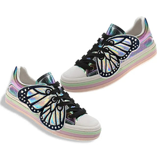 Iridescent Butterfly Wings Shoe Lace Accessories 4