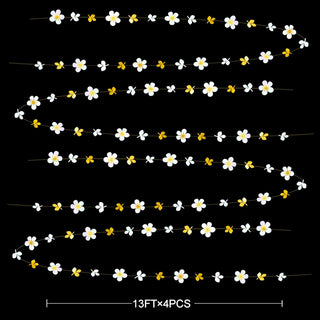 Flower Garland in Gold and White (52ft) 5
