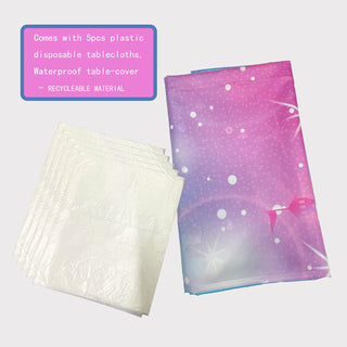 Iridescent Pastel Unicorn Tablecloth (54"x108") 5