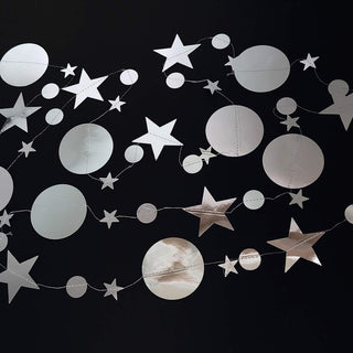 Silver Moons and Stars Garlands (39Ft) 5