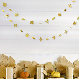  Fall Garland Streamers in Gold (52ft) 6