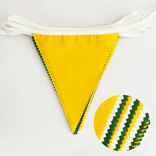 Happy Spring Pennant Flag Banner in Yellow, Green & White (32Ft) 7