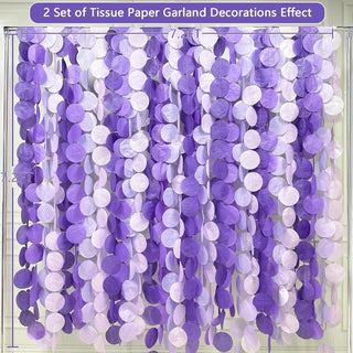 Lavender Theme Party Polka Dot Backdrop in Ombre Purple (205Ft) 5