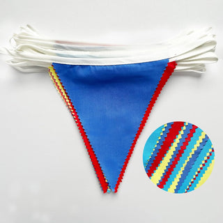 Carnival Circus Party Bunting Flag Banner in Red, Blue & Yellow (32Ft)  6