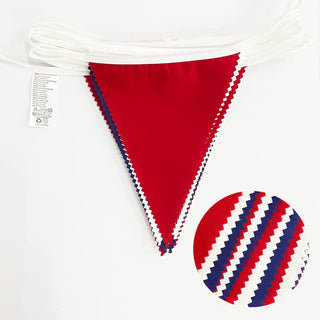 4th of July Bunting Flag Banner in Blue, Red & White(32Ft) 6