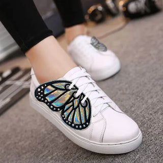 Iridescent Butterfly Wings Shoe Lace Accessories 2
