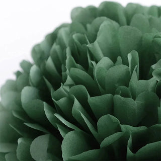 Green, Beige and Gold Tissue Paper Pom Poms Flower and Garlands (15pcs)  5