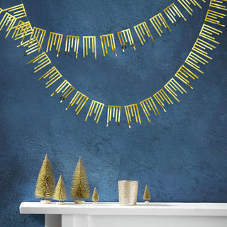 Metallic Paper Gold Tassel Banner for Gold Party Decorations (40Ft) 6