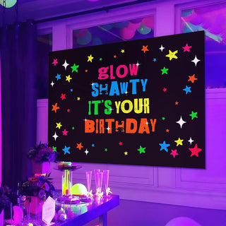 Neon Backdrop For Birthday Party (5x7 ft) 5