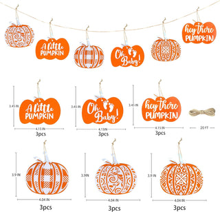 Halloween Little Pumpkin Acrylic Tree Ornaments（18Pcs） 8