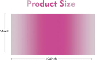 Gradient Tablecloth in Pink and White (54"x108") 8