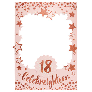 18th Birthday Photo Booth Prop in Rose Gold 1