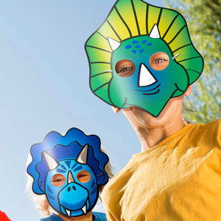 Cute Paper Dinosaur Party Masks (15 Pcs) 3
