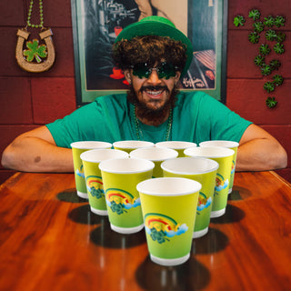St Patrick's Day Paper Cups in Green 20 pcs