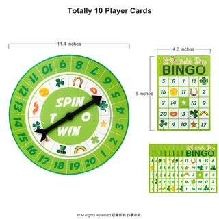 10 cards St. Patrick’s Day Bingo Game 2