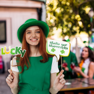 St. Patrick’s Day Selfie Props in Green (21 pcs) 2