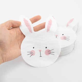Bunny Shaped Paper Napkins Details