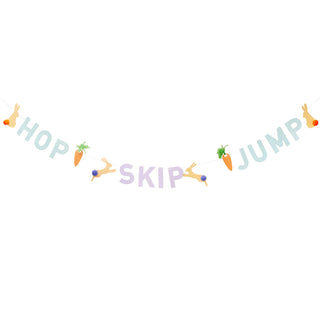 Easter Bunny Banner HOP SKIP JUMP 1 pcs main