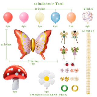 Woodland Fairy Balloons and Garlands Kit (63pcs) 4