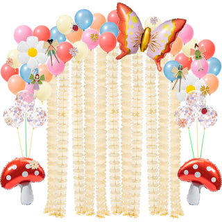 Woodland Fairy Balloons and Garlands Kit (63pcs) main