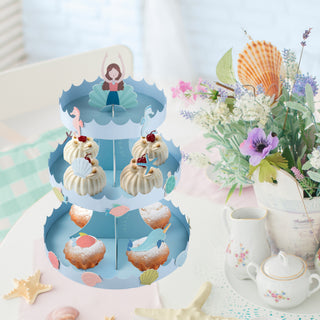 3 Tiers Mermaid Cupcake Stand 3