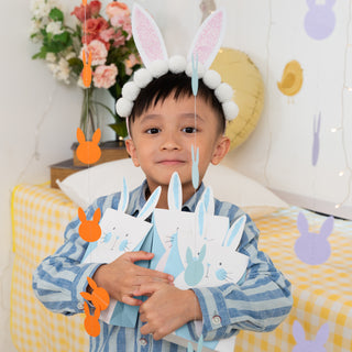 Blue Easter Bunny Paper Gift Bags 3