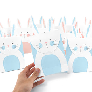 Easter Bunny Paper Gift Bags Pink and Blue (12pcs)3