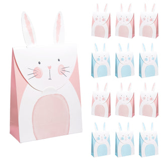 Easter Bunny Paper Gift Bags Pink and Blue (12pcs) 5