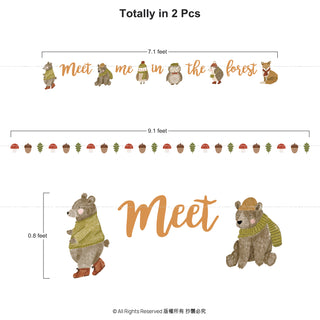 Forest Animals Baby Shower Banners (2pcs) 5
