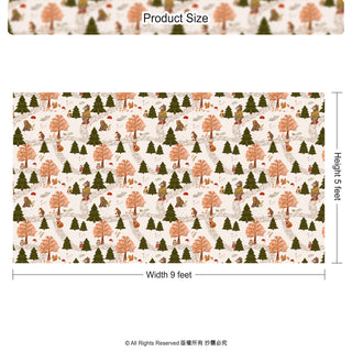 Forest  Animal Tablecloth in Autumn Colors 6