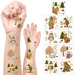 Forest Animal Friends Temporary Tattoos (108pcs) main