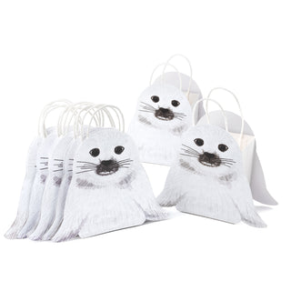 Seal Gift Bag Set in White (8pcs) 3