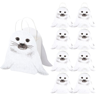 Seal Gift Bag Set in White (8pcs) 4