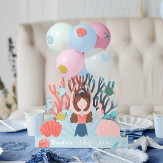 Mermaid Centerpiece with Balloons (39 Pcs) 3