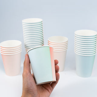 Mermaid Bleu to Pink Gradient Cups (50 pcs) 