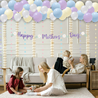 Pastel Mother’s Day Balloons Garlands Kit (58 pcs)