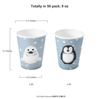Winter Friends Birthday Party Paper Cups (50pcs) 6