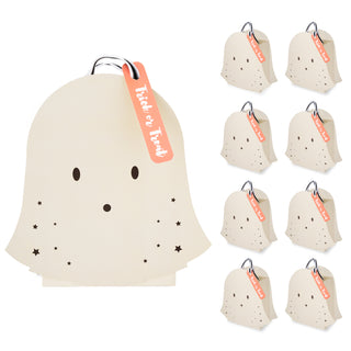 8pcs Halloween Cute Ghost Party Favor Gift Bag Set Snack Bag 1