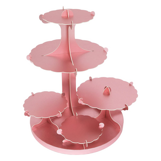 Rose Gold 5-Plates Cupcake Stand 1