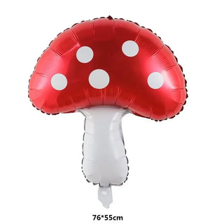 Cute Red Mushrooms Balloon for Woodland Fairy Decoration (6Pcs) 5