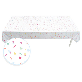Rainbow Confetti Tablecloth (9X5ft) 1