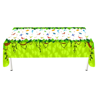 Cheerland Wild Jungle Jurassic Dinosaurs Tablecloth Party Supplies
