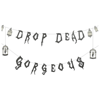 Crow Cage Theme Halloween Banners in Black (2 pcs) 1