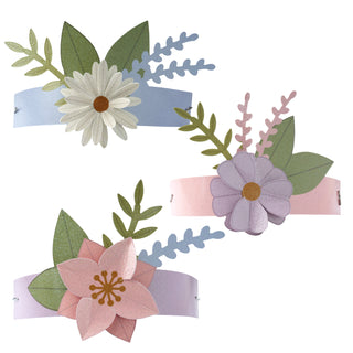 3D Paper Flower Headbands Woodland Fairy Set 12pcs main
