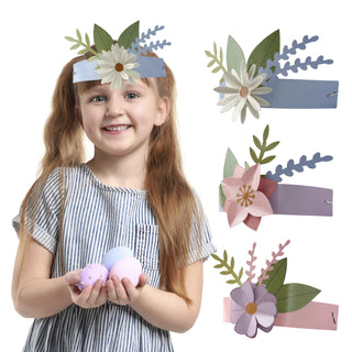 3D Paper Flower Headbands Woodland Fairy Set 12pcs 5
