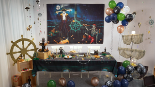5x3 ft Halloween Backdrop Fabric Pirate Party