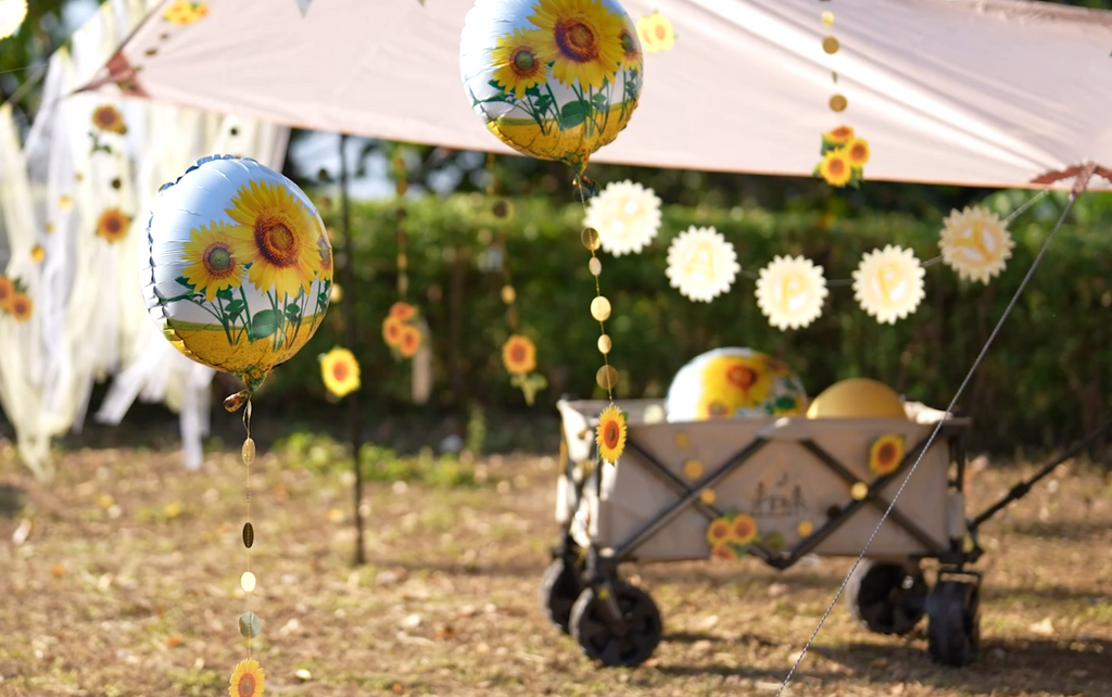 Sunflower Bunting Flag Banners Set (28ft)