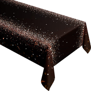 9x5 ft Fabric Rose Gold Tablecloth 1
